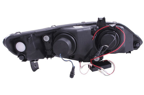 ANZO 2006-2011 Honda Civic Projector Headlights w/ Halo Black (CCFL) 121454