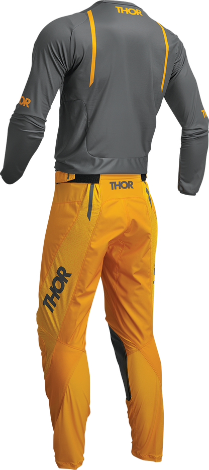 THOR Pulse Mono Jersey - Gray/Yellow - Large 2910-7105