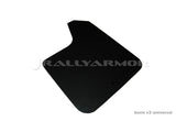 Rally Armor Universal Basic Mud Flap White Logo MF12-BAS-WH
