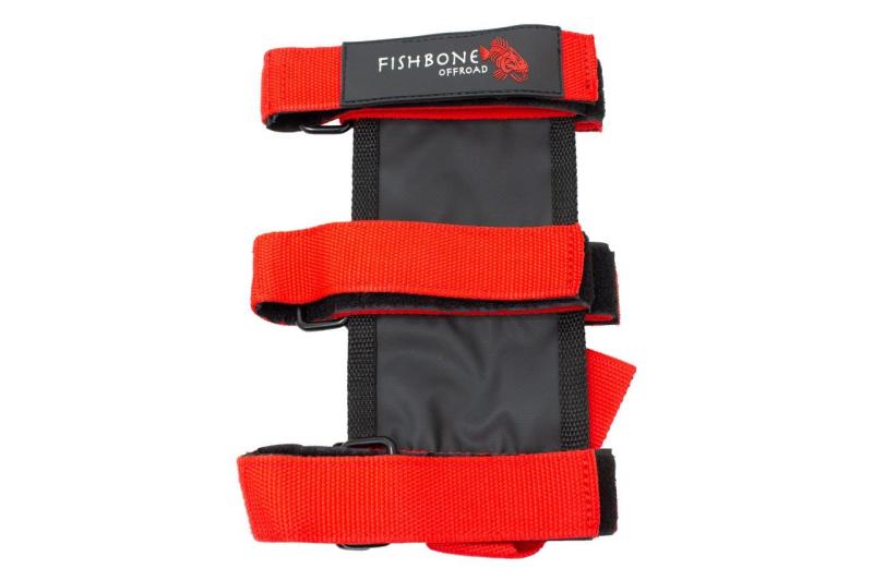Fishbone Offroad Padded Roll Bar Red Fire Extinguisher Holder FB55155