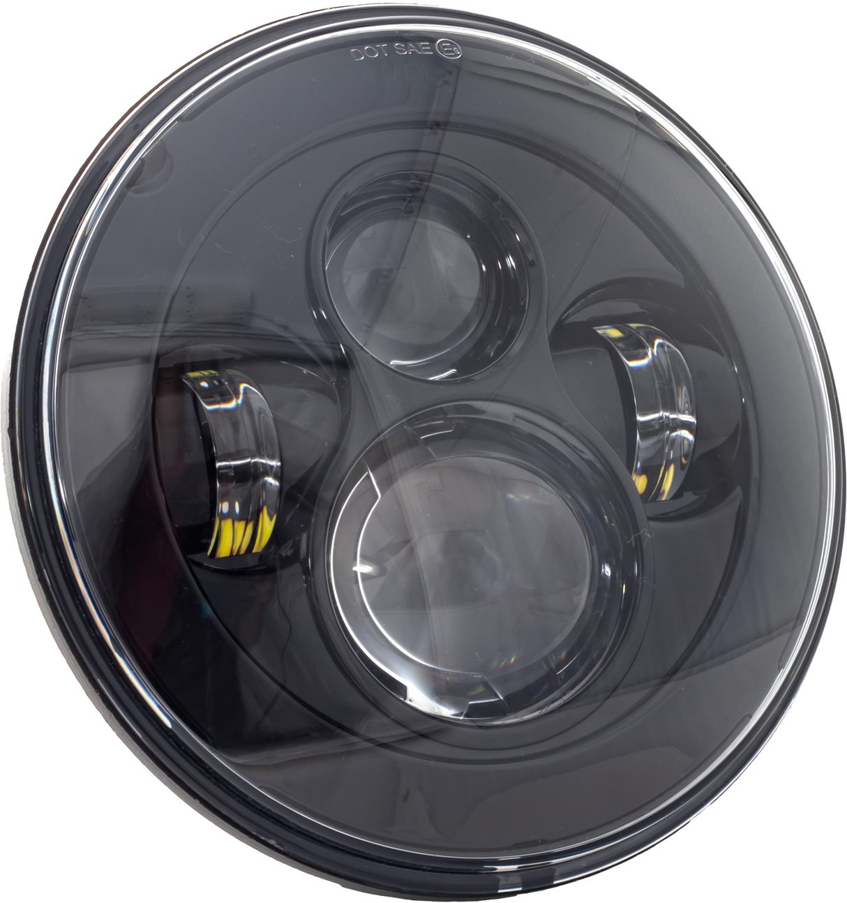 LETRIC LIGHTING CO7" Led Headlight Black IndianLLC-ILH-7B