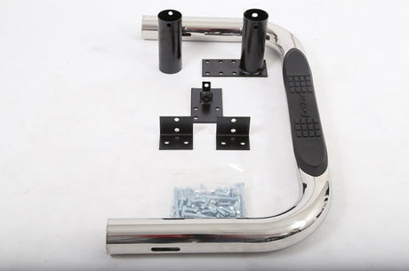 Deezee Universal Tubes - 3In Round Universal - Stainless DZ 3700303