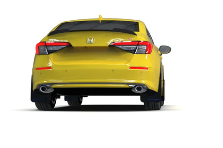 Rally Armor 2022 Honda Civic (Incl. Si/Sport/Touring) Black UR Mud Flap w/ Grey Logo MF90-UR-BLK/GRY
