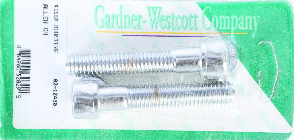 GARDNERWESTCOTT Riser Bolts Chrome Allen Head 1/2-13 X 2 3/4 Coarse Thread 02-12430