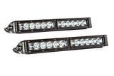 Diode Dynamics 12 In LED Light Bar Single Row Straight Clear Driving (Pair) Stage Series DD5015P
