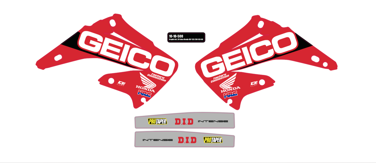 D-COR Complete Kit 20 Geico Hon Crf 150r (07-20) Blk Bg 20-10-200
