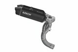 Arrow  Ducati Panigale V2/V2s E5+ 2025 2026 Rh/Lh Round Sil Titanium Dark Silencers + Stainless Steel Link Pipe 77004prn