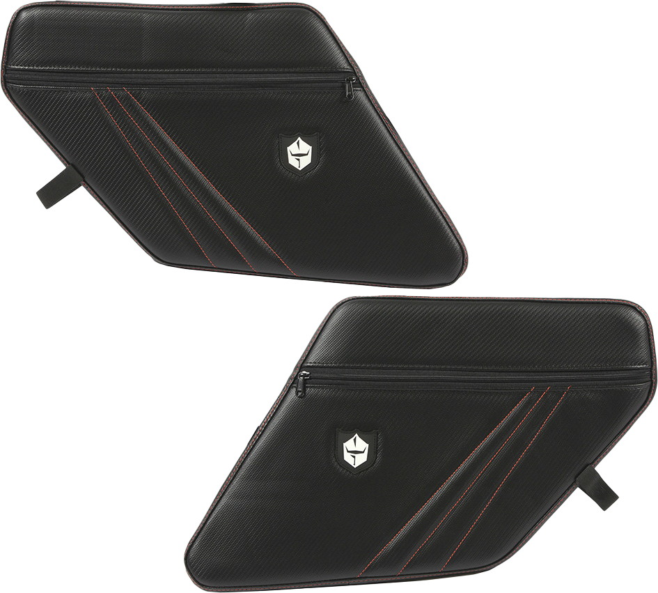 PRO ARMOR Rear Stock Door Knee Pads With Storage Orange Stitching P144Y327OR