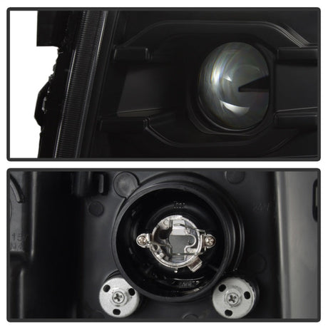 Spyder Chevy Silverado 1500 07-13 Version 3 Projector Headlights - Black PRO-YD-CS07V3-LBDRL-BK 5083609