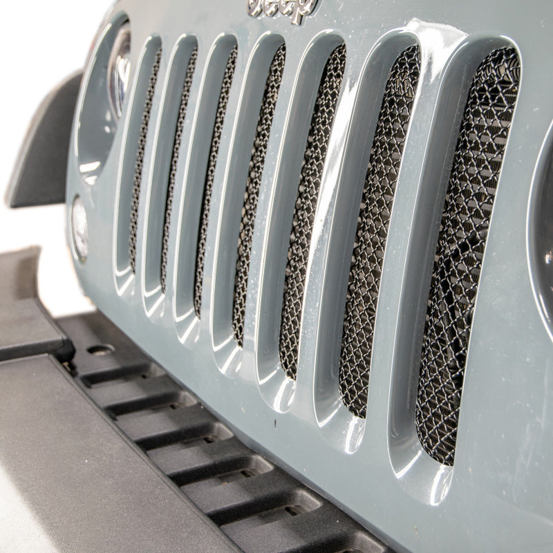 DV8 Offroad 2007-2018 Jeep JK Black Mesh Grille D-JP-190010-BK