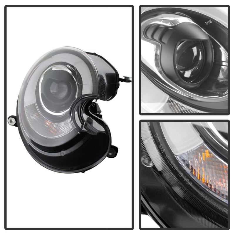 Spyder Mini Cooper 2010-2012 Projector Headlights Xenon/HID Model- DRL Blk PRO-YD-MC07-HID-DRL-BK 5080615