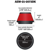 AEM 5 inch x 5 inch DryFlow Air Filter 21-2073DK