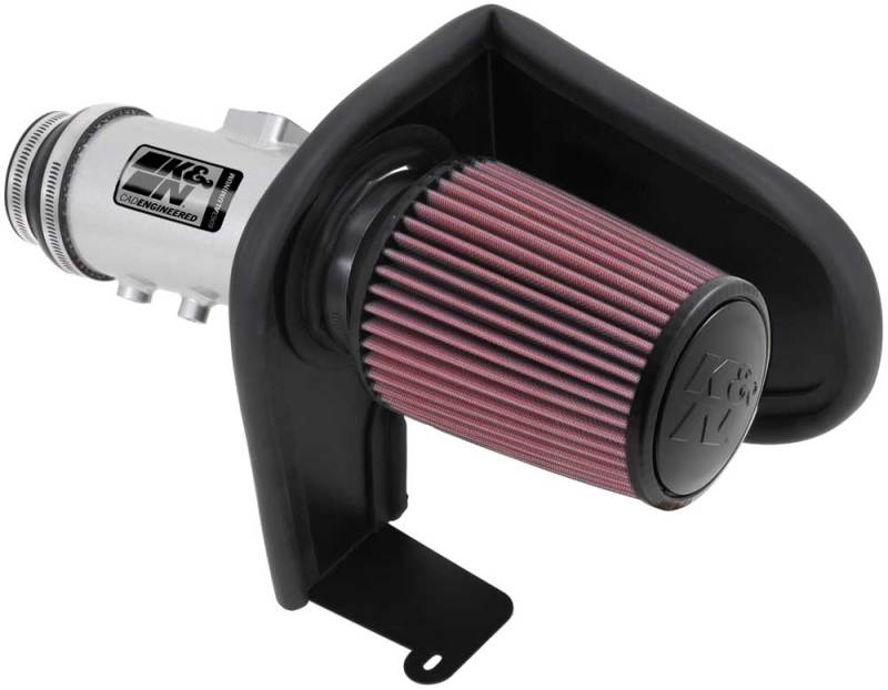 K&N 13-14 Honda Accord 3.5L V6 69 Series Typhoon Air Intake System - Silver Cold Air Intake Kit 69-1212TS