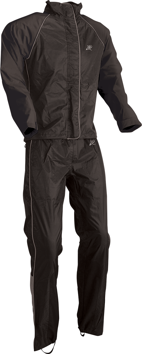 Z1R Women's 2-Piece Rainsuit - Black - Small 2853-0028