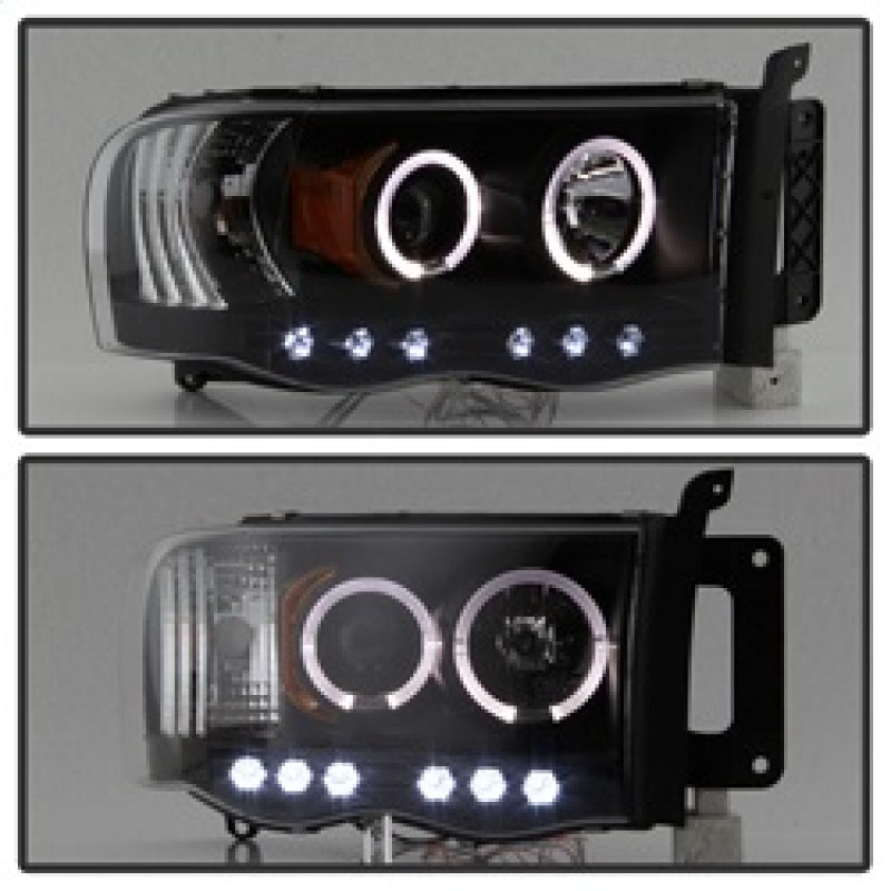 Spyder Dodge Ram 1500 02-05/Ram 2500 03-05 Projector Headlights LED Halo LED Blk PRO-YD-DR02-HL-BK 5009975