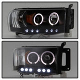 Spyder Dodge Ram 1500 02-05/Ram 2500 03-05 Projector Headlights LED Halo LED Blk PRO-YD-DR02-HL-BK 5009975