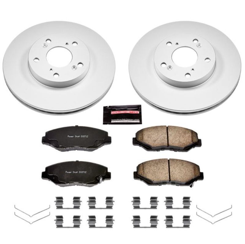 Power Stop 14-15 Acura ILX Front Z17 Evolution Geomet Coated Brake Kit CRK1043