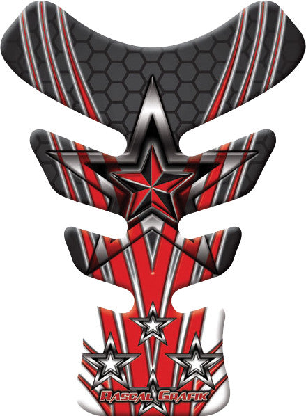 RASCAL GRAFIK Mini Tank Pad Red Stars RA38870