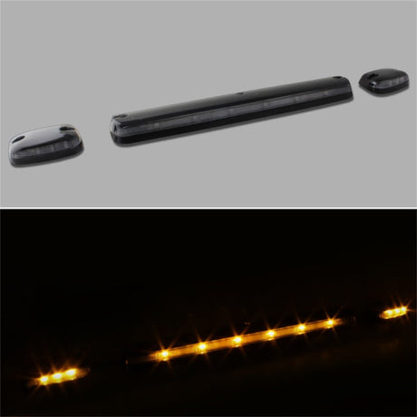 Xtune Chevy Silverado 07-13 Amber LED Cab Roof Lights Clear ACC-LED-CS07-CR-C 9924606
