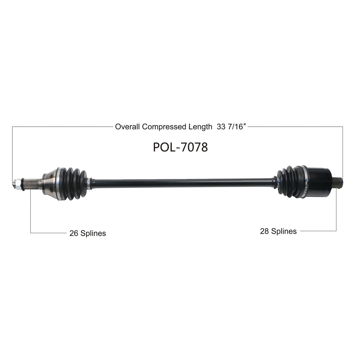 OPEN TRAILOe 2.0 Axle FrontPOL-7078