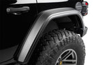 Bushwacker 18-21 Jeep Wrangler JL (2-Door & 4-Door) Flat Style Flares 4pc - Black 11950-07