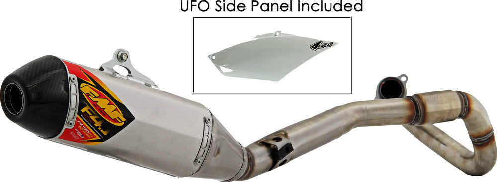 FMF Factory 4.1 Rct S/S Alum Full Sys Sing P-Bomb Crf450 14 41510