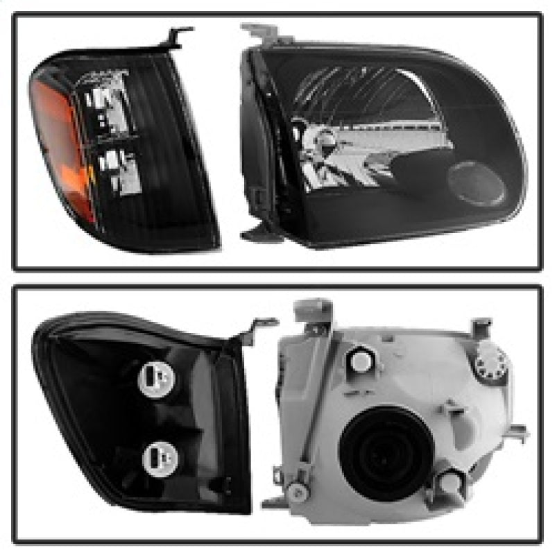 Xtune Toyota Tundra Double Cab 05-06 OEM Style Headlights & Corner Lights Black HD-JH-TTUN05-AM-BK 9034336