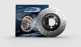 SHW 10-11 Porsche 911 GT3 3.8L w/o Ceramics Left Rear Drill-Dimp LW Brake Rotor (99735240598) PRL40598