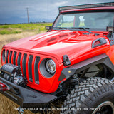 DV8 Offroad 18+ Jeep JL Heat Dispersion Hood - Primer Black HDMBJL-01