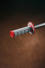 Renthal MX Dual Compound Grips 1/2 Waffle - Grey/ Red G156