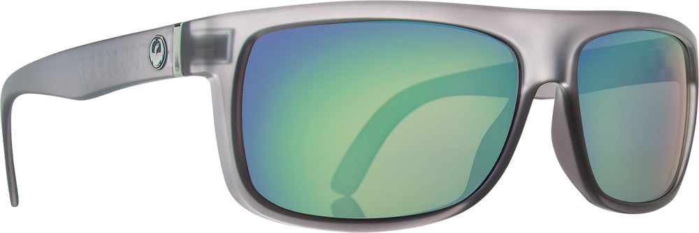 DRAGON Wormser Sunglasses Matte Grey W/Green Ion Lens 720-1825
