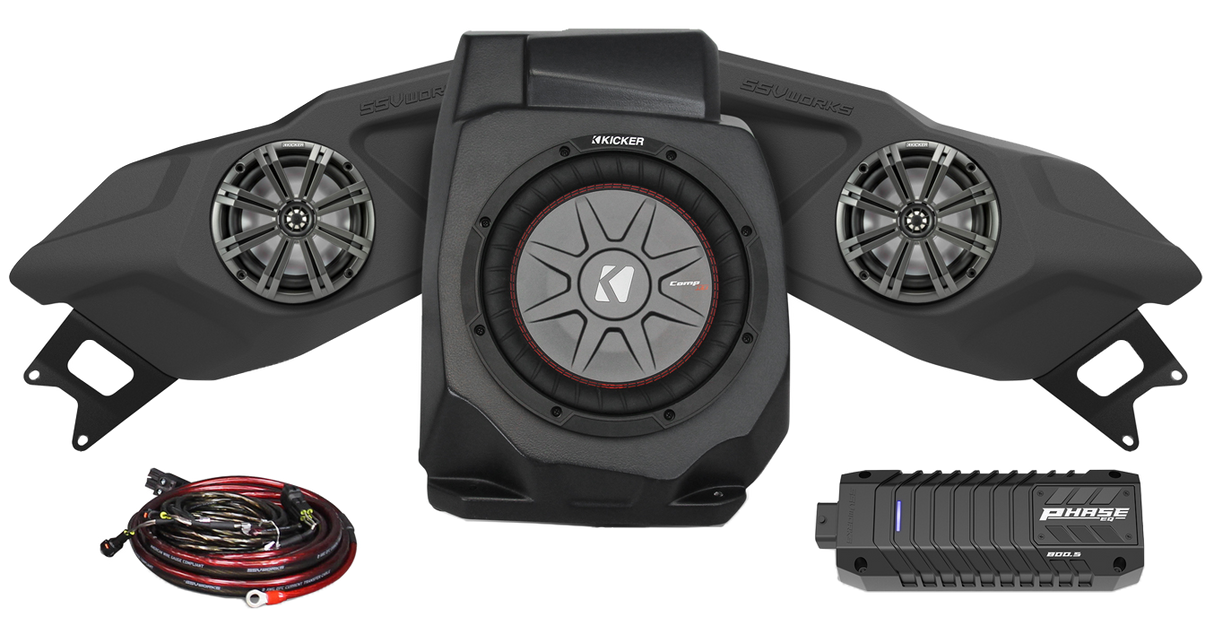 SSV WORKS 3 Speaker Plug And Play Kit Kicker Ride Command 220-RZ5-Q3KRC