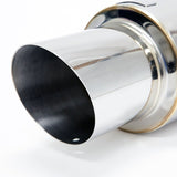 BLOX Racing 60.5mm Street Muffler - Angled Tip BXEX-00100