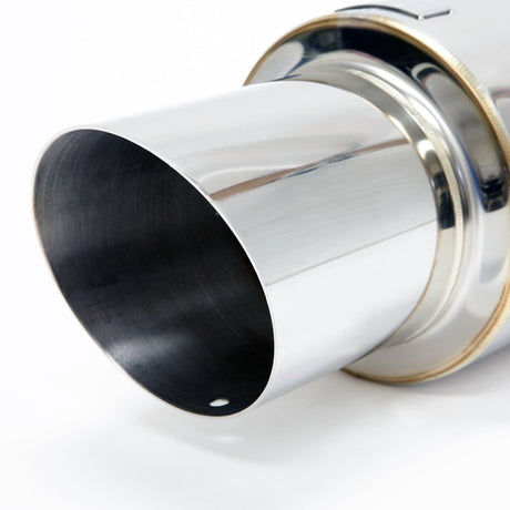 BLOX Racing 60.5mm Street Muffler - Angled Tip BXEX-00100