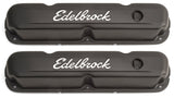 Edelbrock Valve Cover Signature Series Chrysler 1965-1991 318-340-360 CI V8 Black 4473