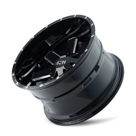 ION Type 141 17x9 / 6x135 BP / 18mm Offset / 106mm Hub Gloss Black Milled Wheel 141-7937M18