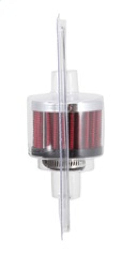 K&N 0.625 inch ID 2 inch OD 1.5 inch H Clamp On Crankcase Vent Filter 62-1340
