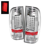 Spyder Ford Super Duty 08-15 LED Tail Lights Chrome ALT-YD-FS07-LED-C 5003904