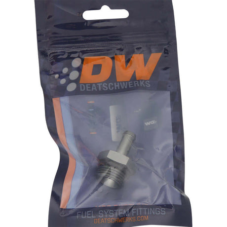 DeatschWerks 8AN ORB Male To 5/16in. Male Barb Fitting (Incl. O-Ring) 06-02-0510