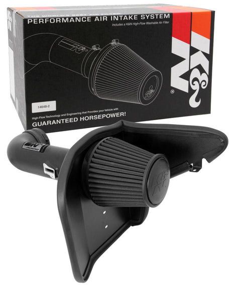 K&N 10-13 Chevy Camaro 6.2L V8 Black Performance Intake Kit 71-4519