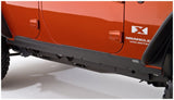Bushwacker 07-18 Jeep Wrangler Unlimited Trail Armor Rocker Panel and Sill Plate Cover - Black 14012