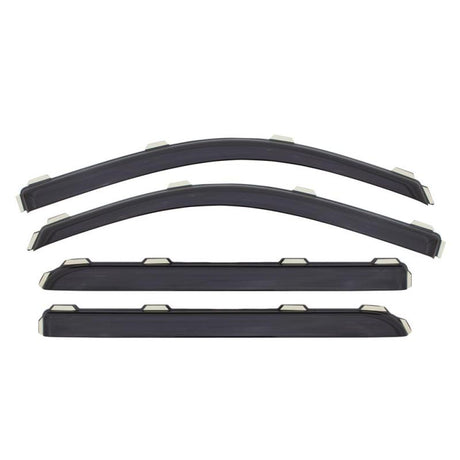 AVS 00-04 Nissan Frontier Crew Cab Ventvisor In-Channel Front & Rear Window Deflectors 4pc - Smoke 194627