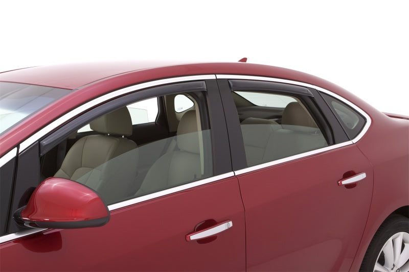AVS 12-17 Buick Verano Ventvisor In-Channel Front & Rear Window Deflectors 4pc - Smoke 194389