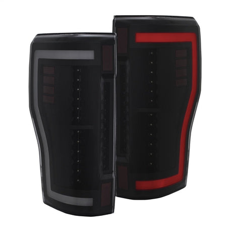 ANZO 2017+ Ford F-250 LED Taillights - Black/Smoke 311288