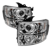 Spyder Chevy Silverado 1500 07-13 Projector Headlights LED Halo LED Chrm PRO-YD-CS07-HL-C 5009500