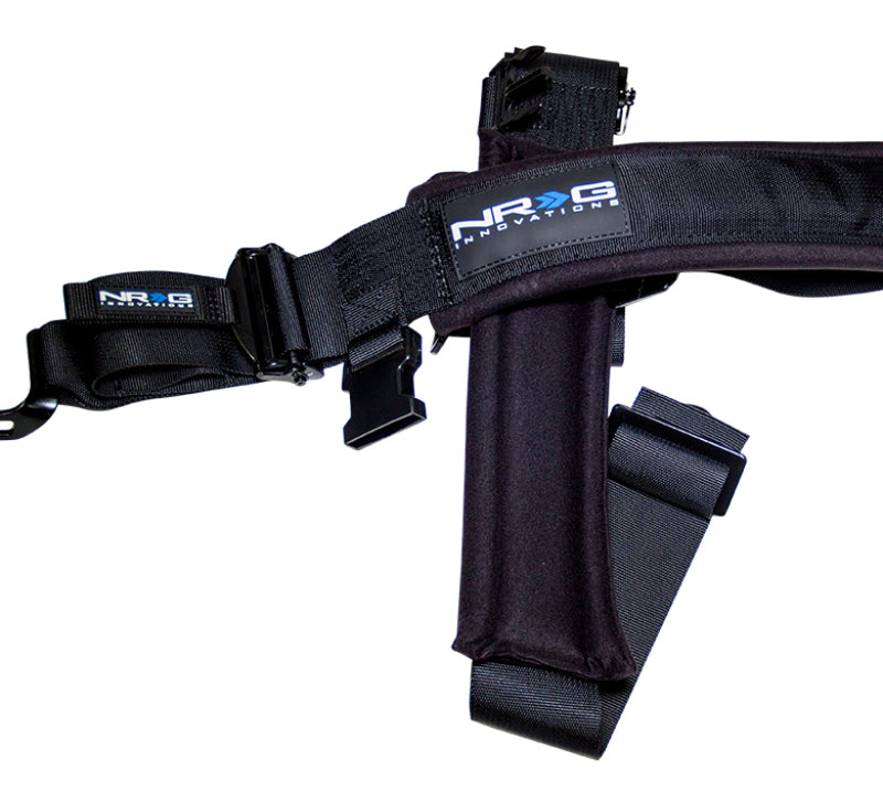 NRG SFI 16.1 5PT 3in. Seat Belt Harness / Latch Link - Black SBH-5PCBK