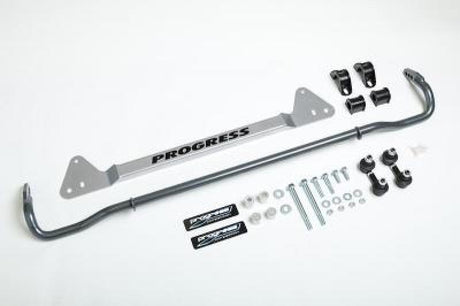 Progress Tech 92-95 Honda Civic Rear Sway Bar (22mm - Adjustable) Incl Bar Brace and Adj End Links 62.104