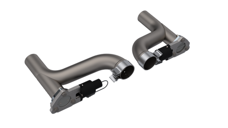 QTP 10-15 Chevrolet Camaro SS 6.2L 2.5in 304SS Aggressor Cutout Dual Mid Pipes 500110