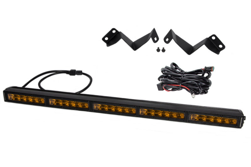 Diode Dynamics 16-21 Toyota Tacoma SS30 Stealth Lightbar Kit - Amber Driving DD6073