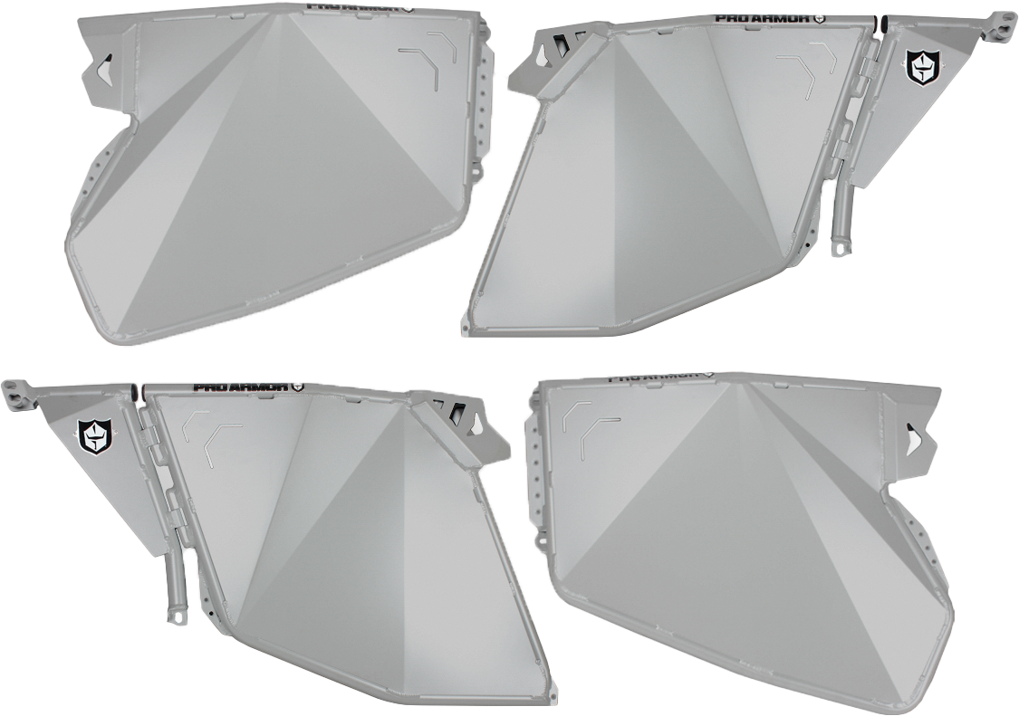 PRO ARMOR Traditional Half Doors Ghost Grey Pol P144D000GG-728